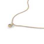Round Lab-Grown Diamond Bezel Pendant - Image 3