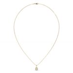 Round Lab-Grown Diamond Bezel Pendant - Image 4