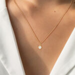 Round Lab-Grown Diamond Bezel Pendant - Image 5