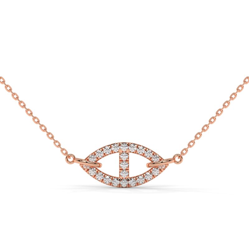 1 CTW Pavé Round Lab-Grown Diamond Pendant in 14K / 18K Rose Gold Options 1 CTW Pavé Round Lab-Grown Diamond Pendant in 14K / 18K Rose Gold Options