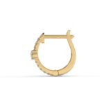 Hoop Lab-Grown Diamond Pave Stud Earrings - Image 4
