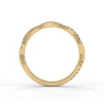 Double Twist Pave Lab Diamond Wedding Band (.15CTW) - Image 3