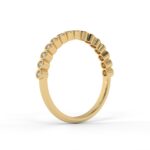 Bezel Set Round Lab Diamond Bubble Band - Image 4